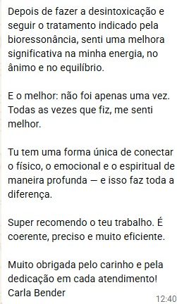 Depoimento Carla Bender